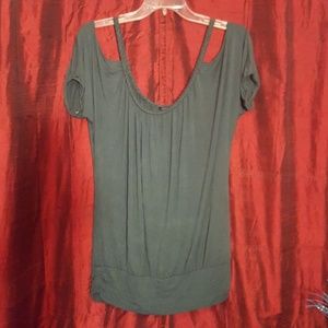 Ladies L Cold Shoulder Top